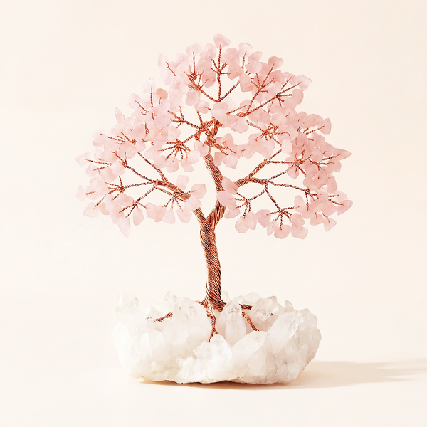 Pink Quartz Lucky Tree